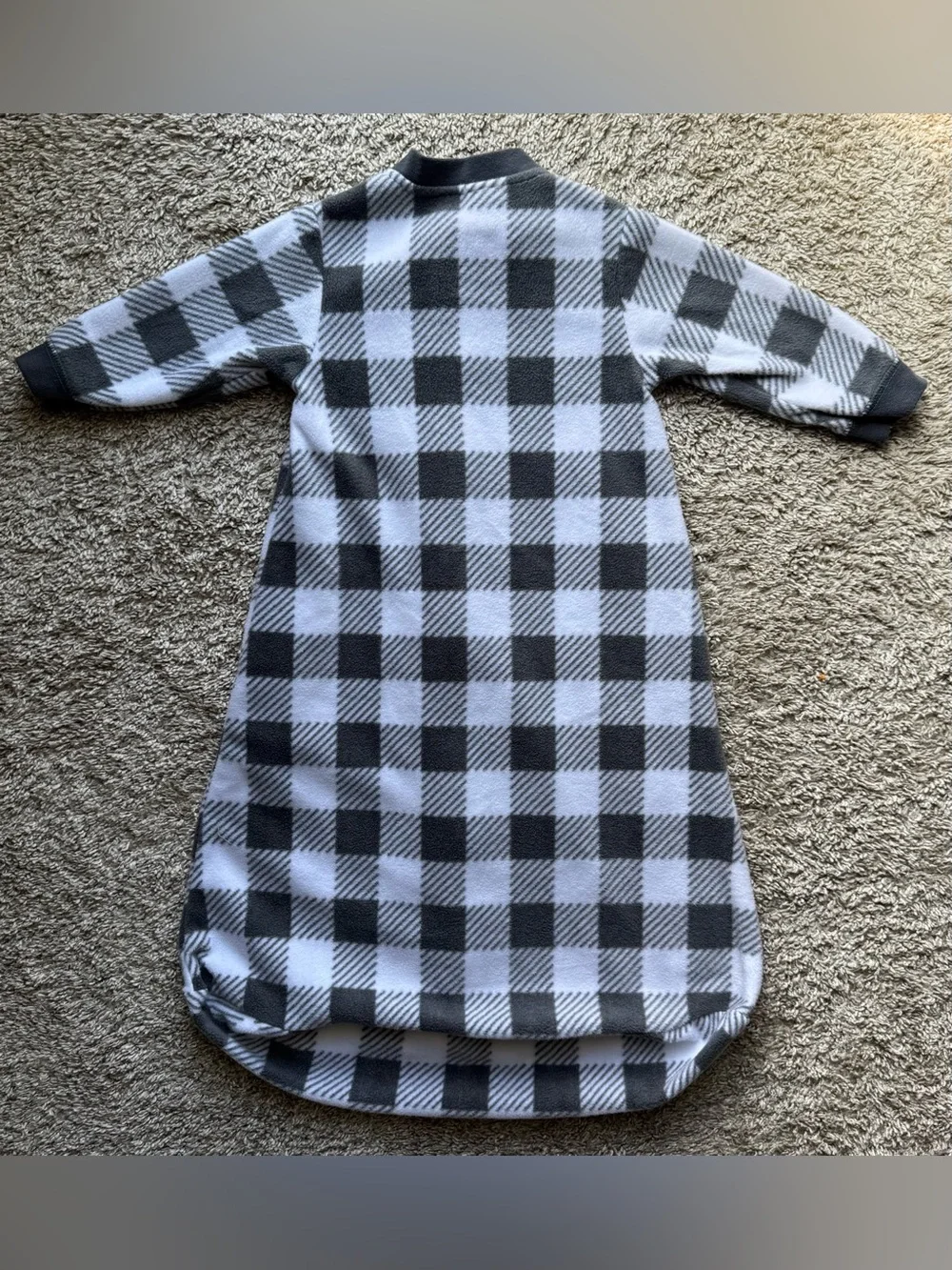 2PC Hudson Baby Fleece Sleep Sack Bundle 0-9M Buffalo Plaid Bear